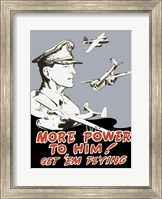 General Douglas MacArthur and Bomber Planes Fine Art Print