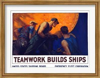 Teamwork Builds Ships Fine Art Print