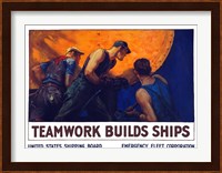 Teamwork Builds Ships Fine Art Print