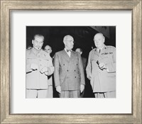 Joseph Stalin, Harry Truman and Winston Churchill Fine Art Print