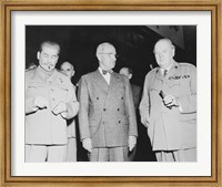 Joseph Stalin, Harry Truman and Winston Churchill Fine Art Print