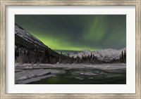 Aurora Borealis over Annie Lake, Yukon, Canada Fine Art Print