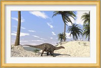 Dicraeosaurus in a Prehistoric Environment Fine Art Print