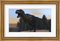 A Fierce Tyrannosaurus Rex Fine Art Print