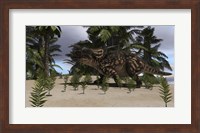 Brown Einiosaurus Fine Art Print