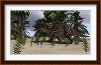 Brown Einiosaurus Fine Art Print