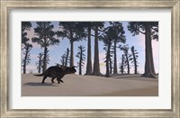 Brown Einiosaurus Roaming Fine Art Print