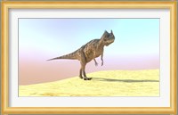 Ceratosaurus Hunting in a Desert Fine Art Print