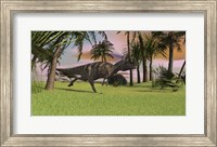 Ceratosaurus Running Across a Field Fine Art Print
