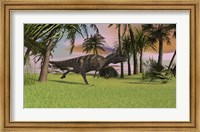 Ceratosaurus Running Across a Field Fine Art Print