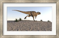 Ceratosaurus Running Across a Terrain Fine Art Print