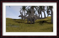 Dicraeosaurus in a Savanna Landscape Fine Art Print