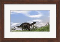 Dicraeosaurus Walking Fine Art Print