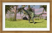 Dilophosaurus Hunting Fine Art Print