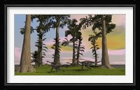 Herd of Gigantoraptors Fine Art Print