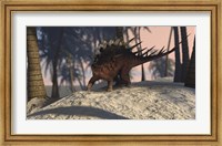 Kentrosaurus Roaming in the Tropics Fine Art Print
