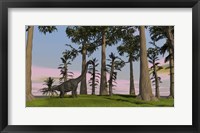 Large Brachiosaurus Among Trees Fine Art Print