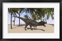 Majungasaurus in a Prehistoric Landscape Fine Art Print