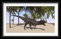 Majungasaurus in a Prehistoric Landscape Fine Art Print