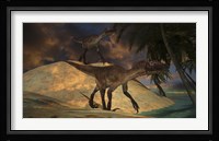 Pair of Utahraptors Fine Art Print