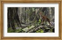 Saber-Toothed Tiger in a Forest Fine Art Print