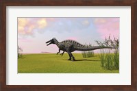 Suchomimus Walking in Grass Fine Art Print
