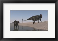 Two Shuangmiaosaurus Dinosaurs Fine Art Print