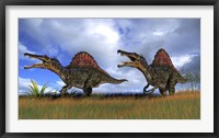 Two Spinosaurus Hunting Fine Art Print