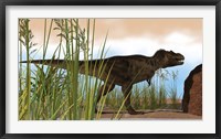 Tyrannosaurus Rex Hunting for Meal Fine Art Print