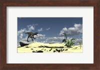 Utahraptor Bellows a Loud Roar Fine Art Print