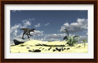 Utahraptor Bellows a Loud Roar Fine Art Print