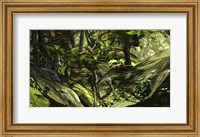 Utahraptor in a Prehistoric Forest Fine Art Print