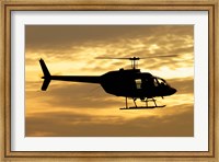 Bell 206 utility helicopter Fine Art Print