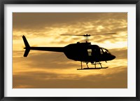 Bell 206 utility helicopter Framed Print