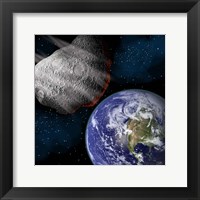 Asteroid Approaching Earth Fine Art Print