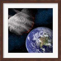 Asteroid Approaching Earth Fine Art Print