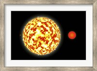 Binary Star System and Planets Fine Art Print