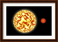 Binary Star System and Planets Fine Art Print