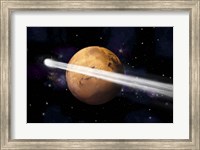 Comet Passing by Mars Fine Art Print