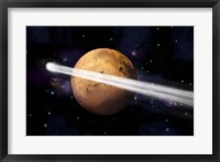 Comet Passing by Mars Fine Art Print