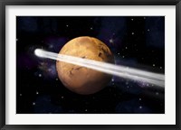 Comet Passing by Mars Fine Art Print