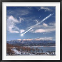 Large Meteor Entering Earth Fine Art Print