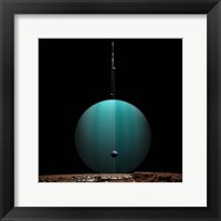 Ringed Gas Planet and Moons Fine Art Print