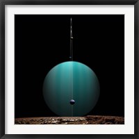 Ringed Gas Planet and Moons Fine Art Print