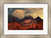 Alien Flying Saucer Fine Art Print
