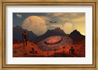 Alien Flying Saucer Fine Art Print