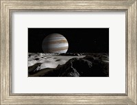Jupiter's Large Moon, Europa Fine Art Print