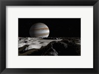 Jupiter's Large Moon, Europa Fine Art Print
