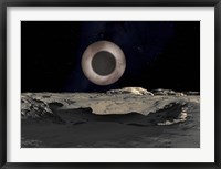 The Shadow of Charon on Pluto Fine Art Print
