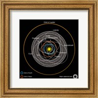 Orbits of Earth-Crossing Asteroids Fine Art Print